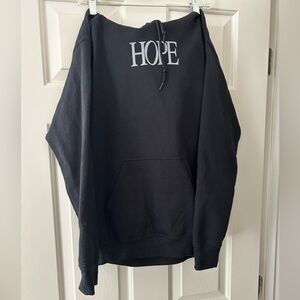 Black Hoodie with HOPE Graphic